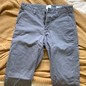 H&M grey skinny fit stretch chinos